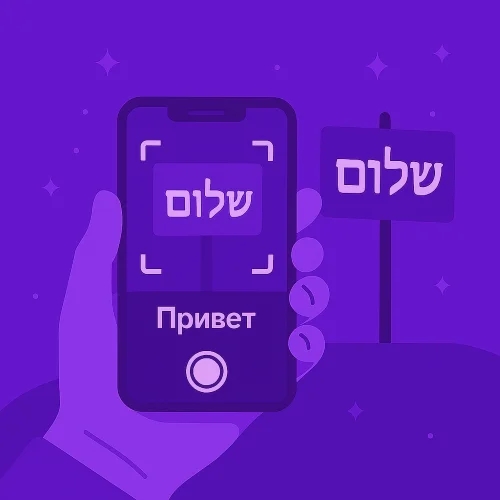 Как перевести с иврита на русский по картинке на смартфоне
