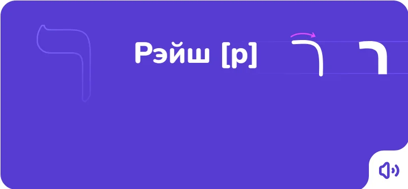 Рэйш — порядок написания