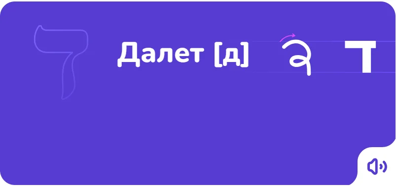 Далет — порядок написания